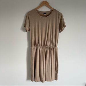 Tan T Shirt Dress